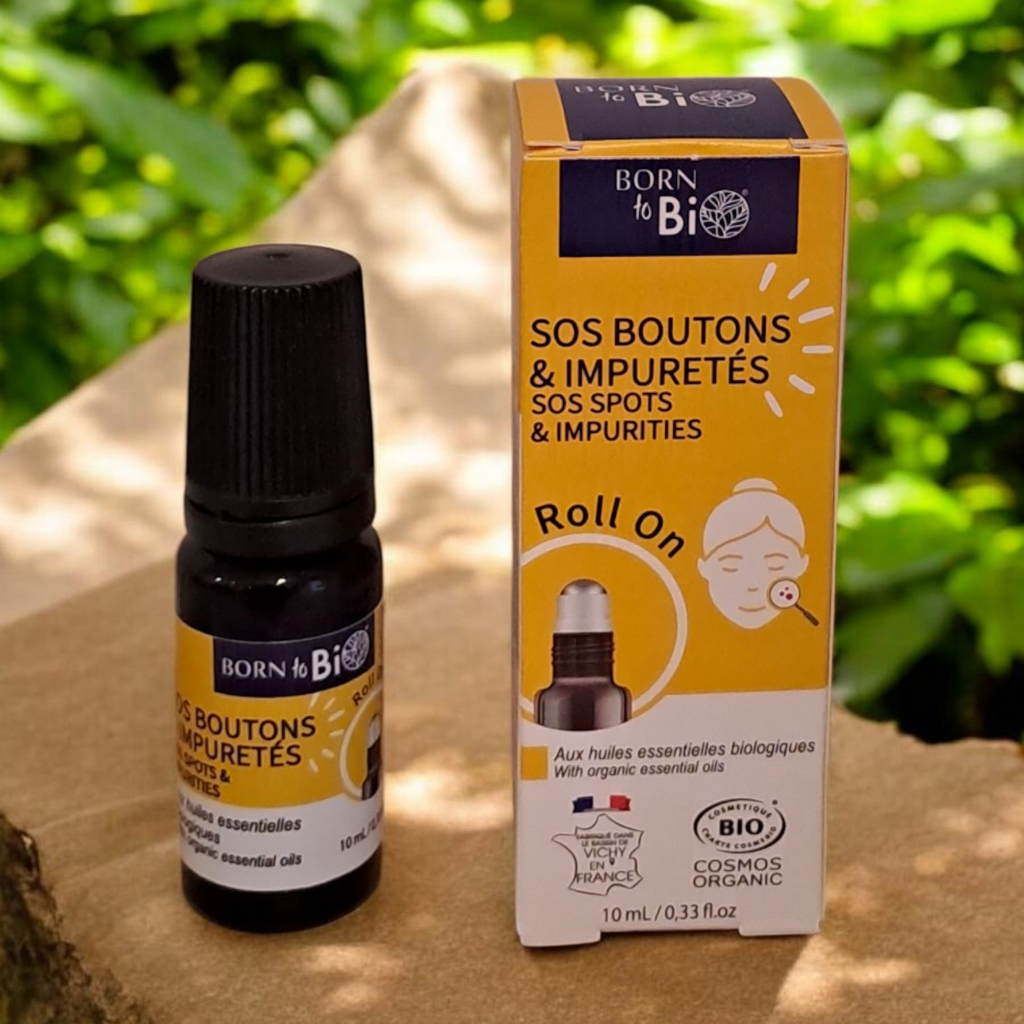 Roll-On SOS Boutons & Impuretés Bio – Peau Purifiée et Réparée