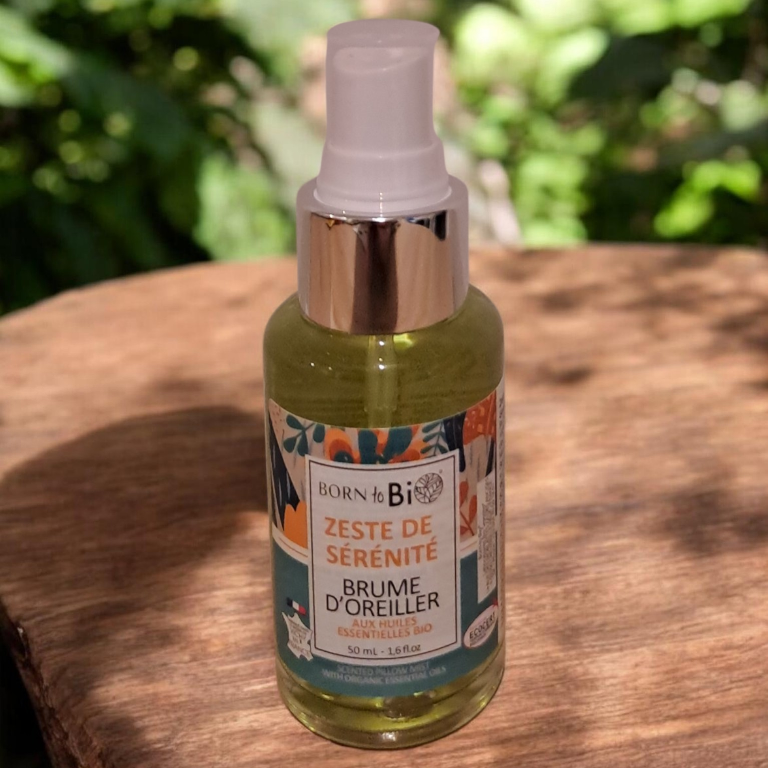 Brume d’oreiller Bio “Zeste de Sérénité” – Huiles essentielles apaisantes