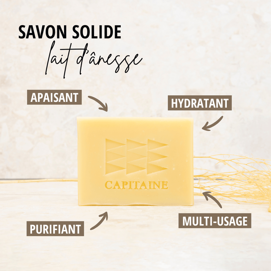 Savon hydratant au lait d’ânesse bio – soin naturel multi-usage