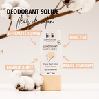 Déodorant solide Fleur de coton Bio