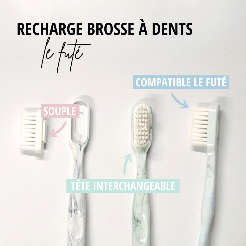 Têtes rechargeables souples pour brosse à dents – étui de 2
