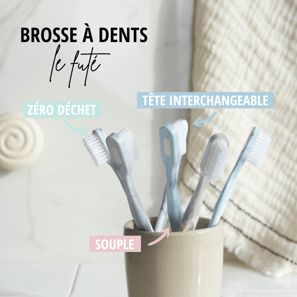 Brosse à dent écologique rechargeable
