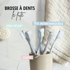 Brosse à dent écologique rechargeable