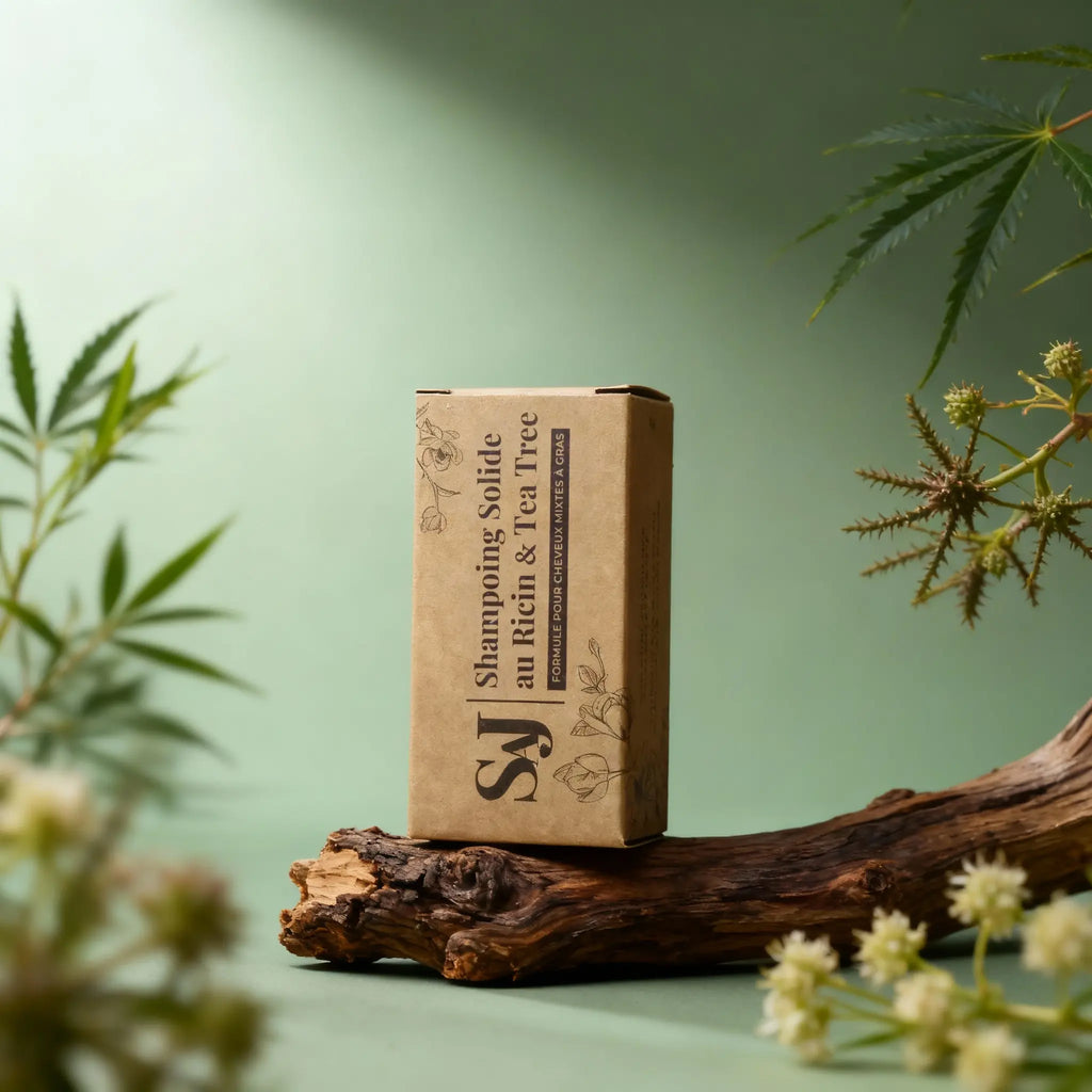 Shampoing solide Ricin et Tea Tree certifié BIO