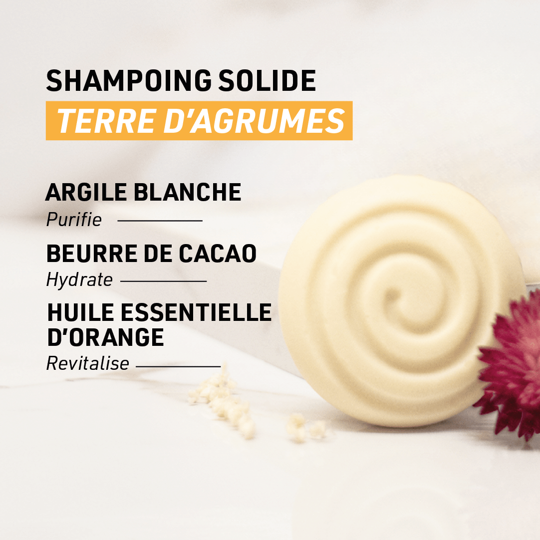 Shampoing solide Terre d’Agrumes