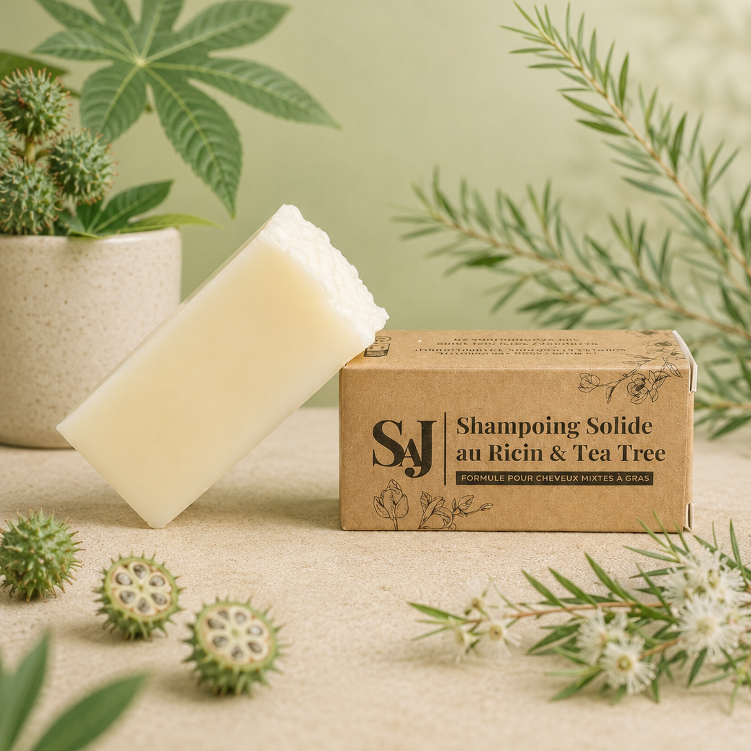 Shampoing solide Ricin et Tea Tree BIO