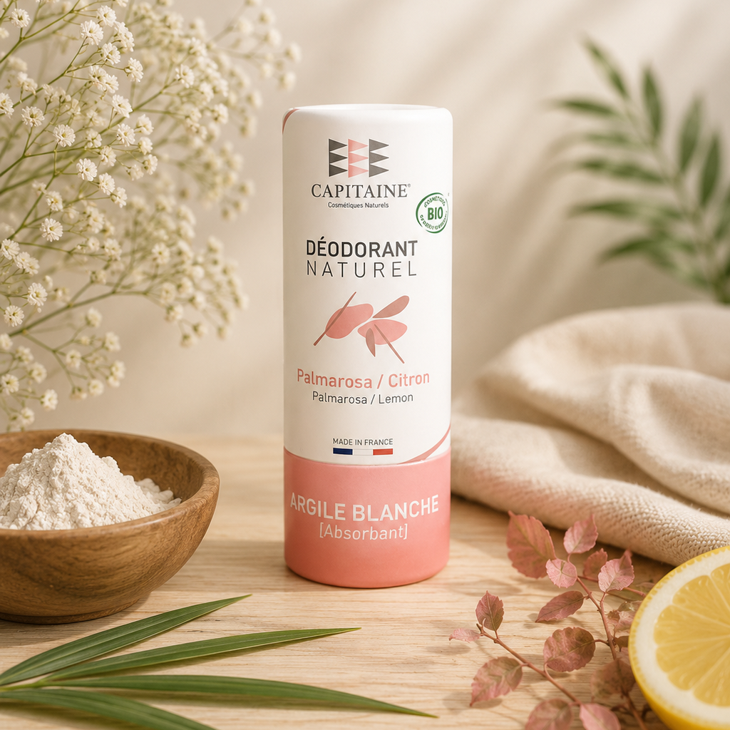 Déodorant solide BIO palmarosa citron