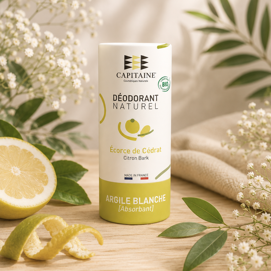 Déodorant solide BIO a l'écore de cédrat