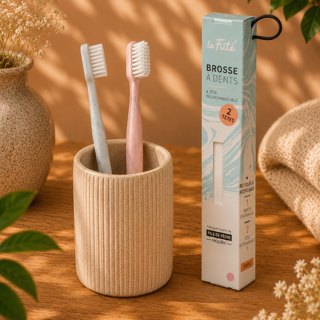 Brosse à dent écologique rechargeable