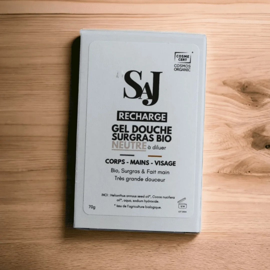Recharge gel douche neutre certifié BIO